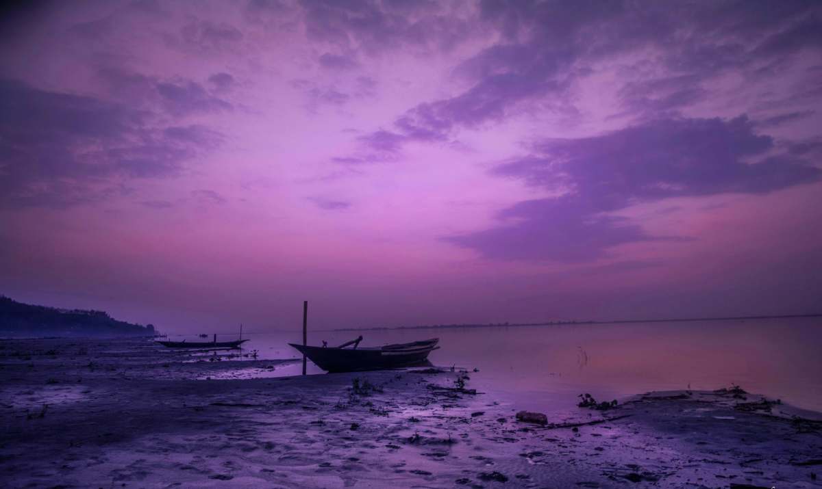 naranarayan setu bridge boat dock on shore jogighopa